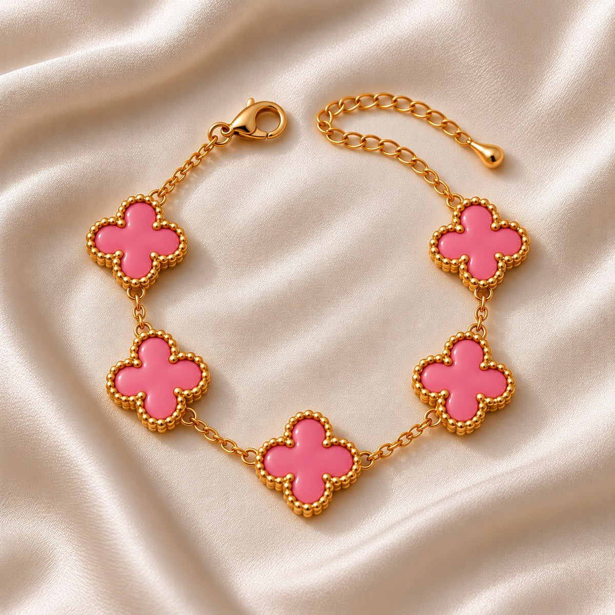 Title: 18k Gold Plated Bloom Line Bracelet