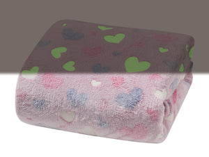 Faith, Hope, Love Home Décor Ultra Plush Cosmic Glow In The Dark Throw Blanket