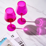 Valencia Acrylic Stemmed Wine Glassware, Set of 2