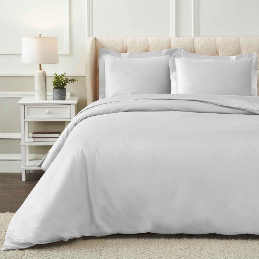 1200 Thread Count Egyptian Cotton Solid Duvet Cover Set - Egyptian Cotton Duvet Cover Set by Superior