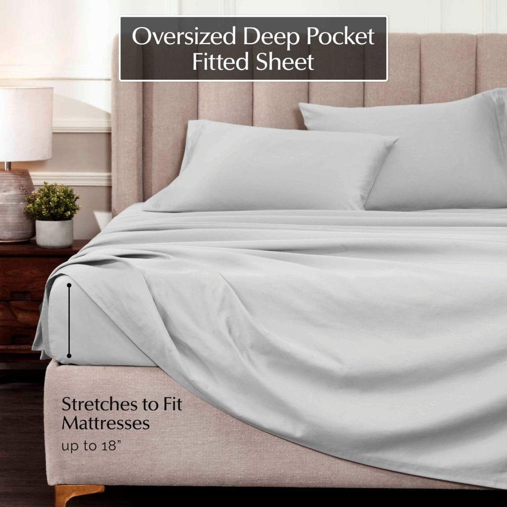 Egyptian Cotton Sateen Sheet Set 1000 Thread Count - Egyptian Cotton Sheet Set by Superior Brand