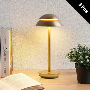 Portable Cordless Table Lamp with Adjustable Brightness – Battery Operated Minimalist Design for Home and Travel