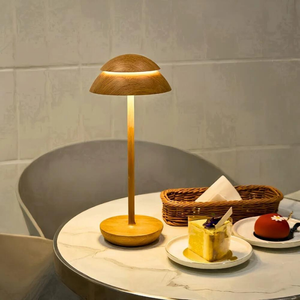 Portable Cordless Table Lamp with Adjustable Brightness – Battery Operated Minimalist Design for Home and Travel