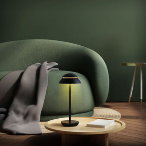 Portable Cordless Table Lamp with Adjustable Brightness – Battery Operated Minimalist Design for Home and Travel
