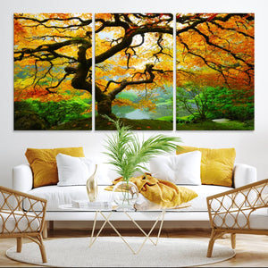 Portland Japanese Maple Tree Canvas Wall Art – Japanese