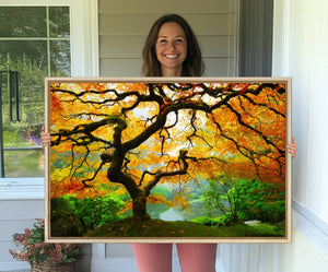 Portland Japanese Maple Tree Canvas Wall Art – Japanese