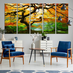 Portland Japanese Maple Tree Canvas Wall Art – Japanese