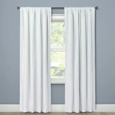 Project 62 Blackout Henna Curtain Panel: 95x50 Inches, Rod Pocket, Cotton Blend 1pc 50"x95" Blackout Henna Window Curtain Panel Gray - Project 62