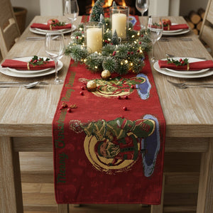 Red-Santa-Claus-Christmas-Tree-Woven-Tapestry-Dining-Table-Runner-(17615)-Table-Runners