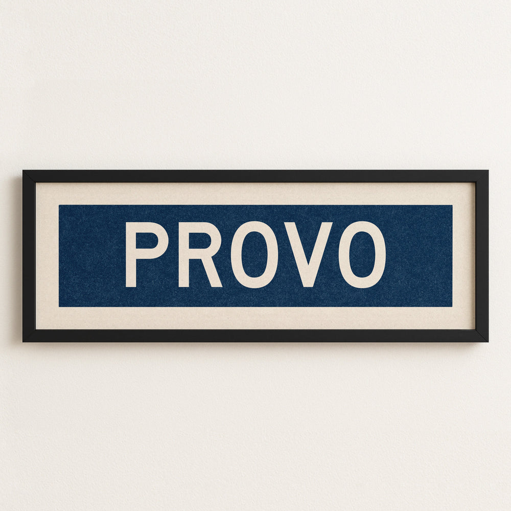 Framed Provo Navy Bus Scroll