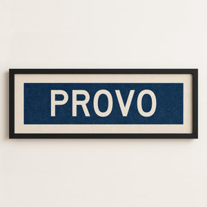 Framed Provo Navy Bus Scroll