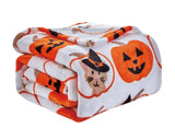 Happy Halloween Microplush Throw Blanket (50 X 60 Inch) - Pumpkins