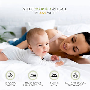 Queen size Aqua Blue 100-Percent Certified Organic Cotton Sheet Set