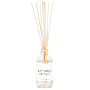 Lavender and Sage Clear Reed Diffuser
