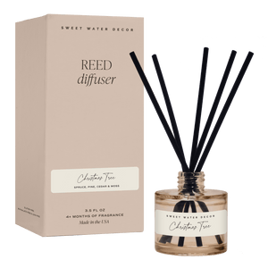 Christmas Tree Tinted Glass Jar Reed Diffuser