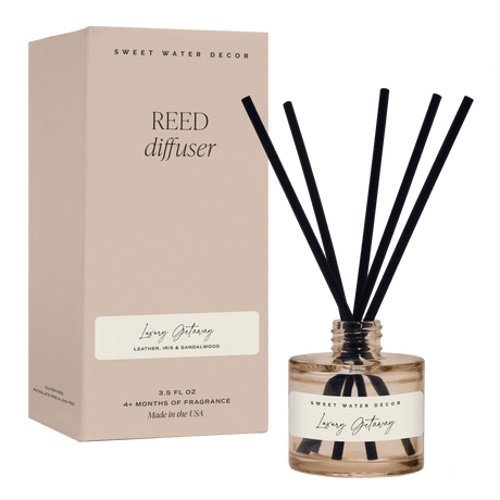 Luxury Getaway Tinted Glass Jar Reed Diffuser