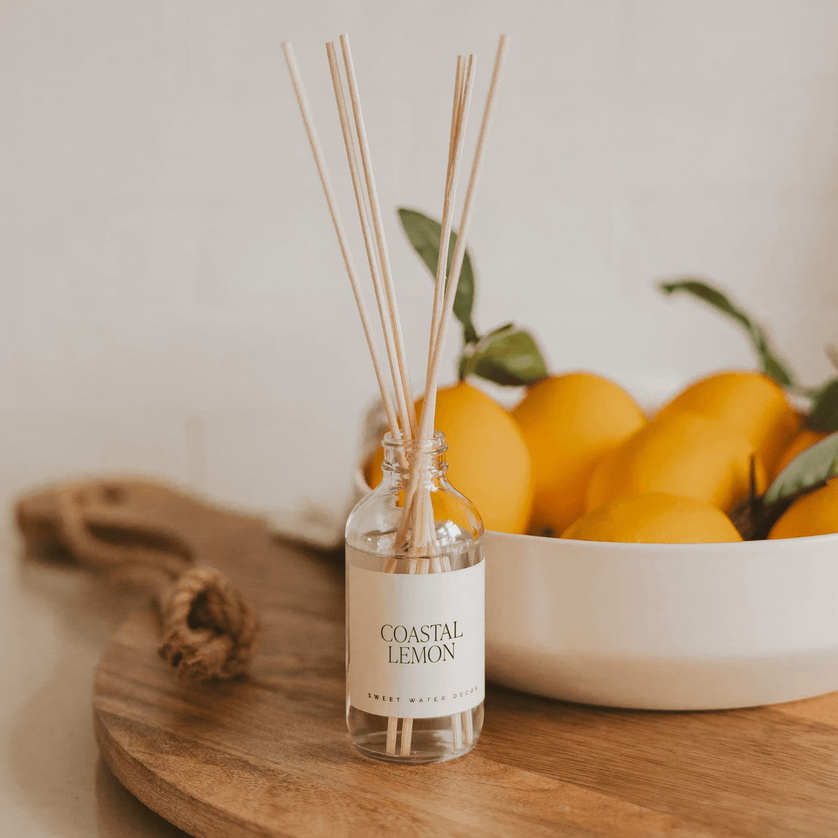 Reed Diffuser 3.5oz Coastal Lemon by Sweet Water Decor – Tuesday Morning