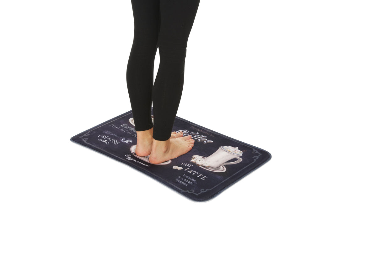 J&V Textiles Relax Series 20"x30" Antifatigue Kitchen Mat (Cappuccino Latte Mocha)