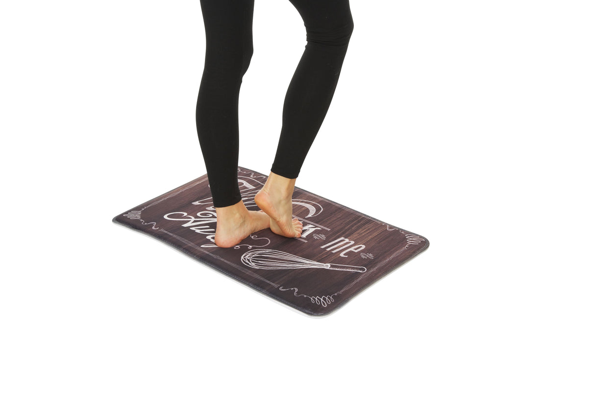 J&V Textiles Relax Series 20"x30" Antifatigue Kitchen Mat (Whisk Me Away)