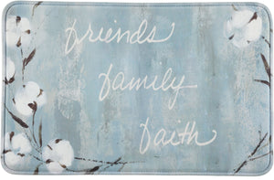 J&V TEXTILES Relax Series 20" x 30" Antifatigue Kitchen Mat (Friends Family Faith)
