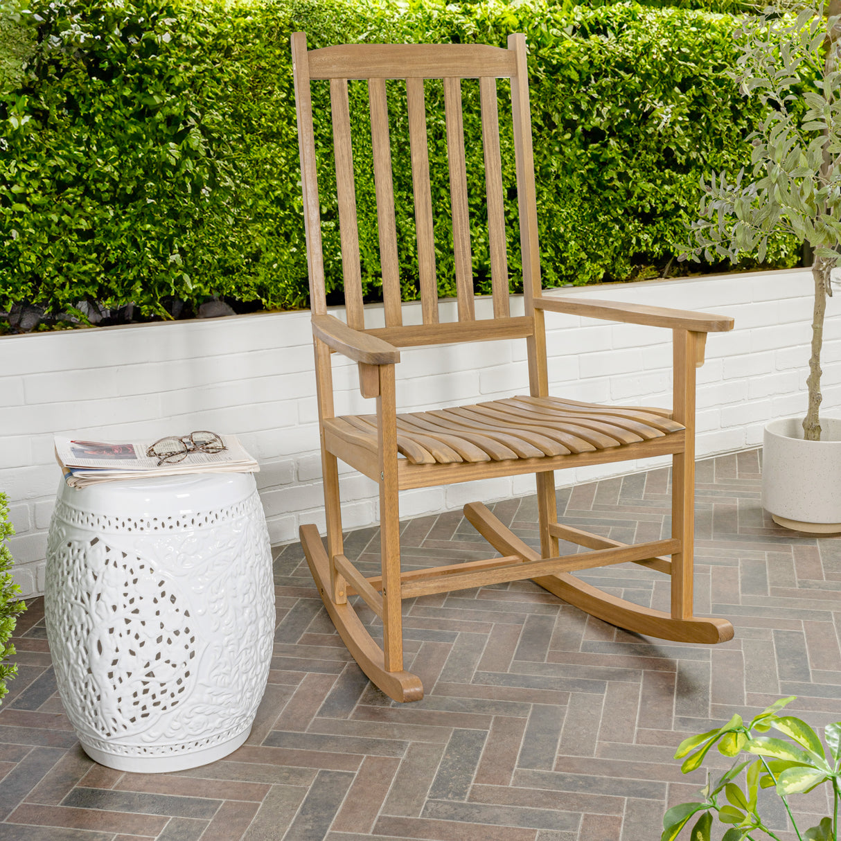 Seagrove-farmhouse-classic-slat-back-support-acacia-wood-outdoor-rocking-chair-Outdoor-Chairs