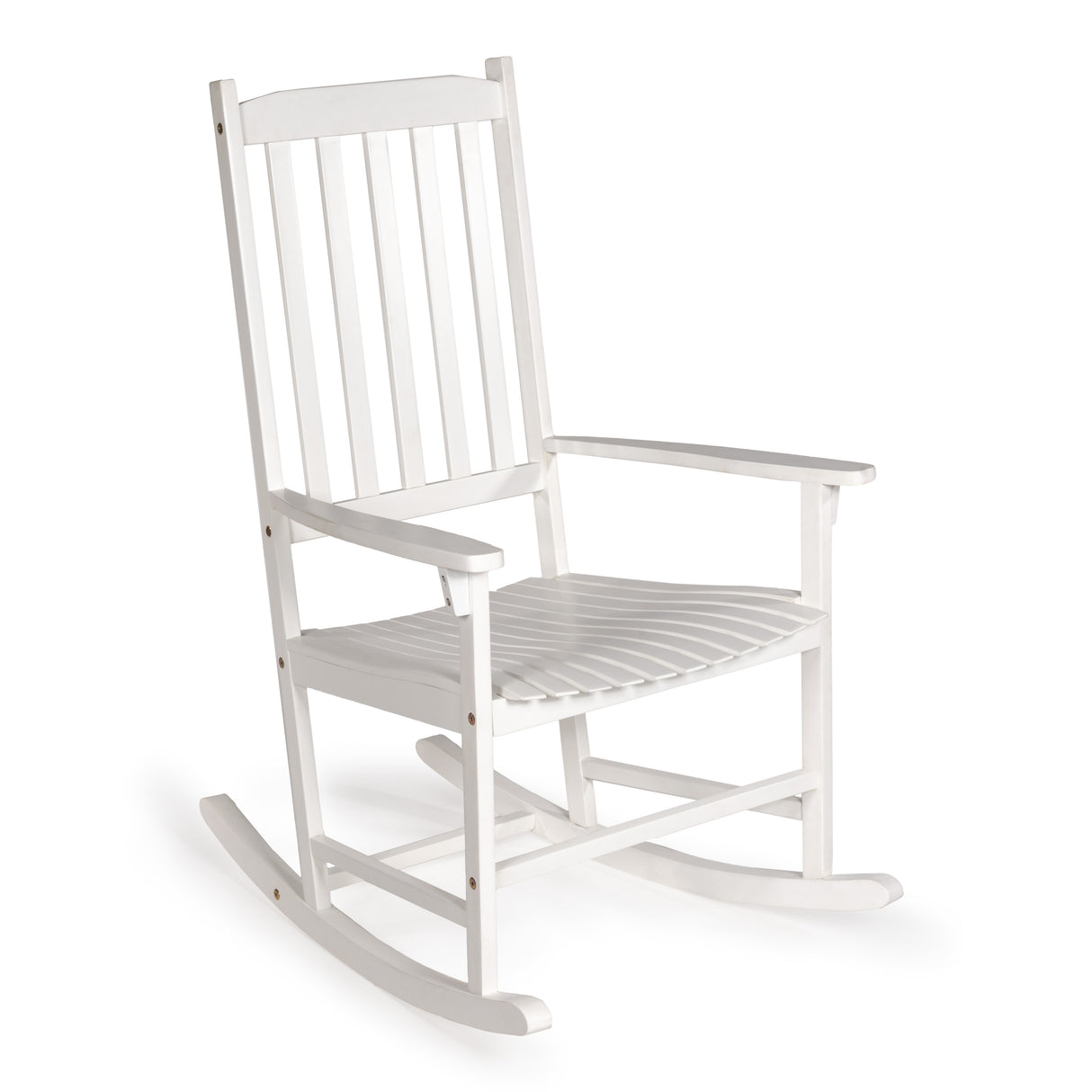 Seagrove farmhouse classic slat-back acacia wood rocking chair