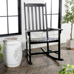 Seagrove farmhouse classic acacia wood rocking chair outdoor