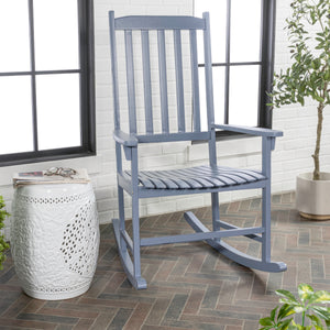 Seagrove Farmhouse Classic Rocking Chair with Slat-Back Support