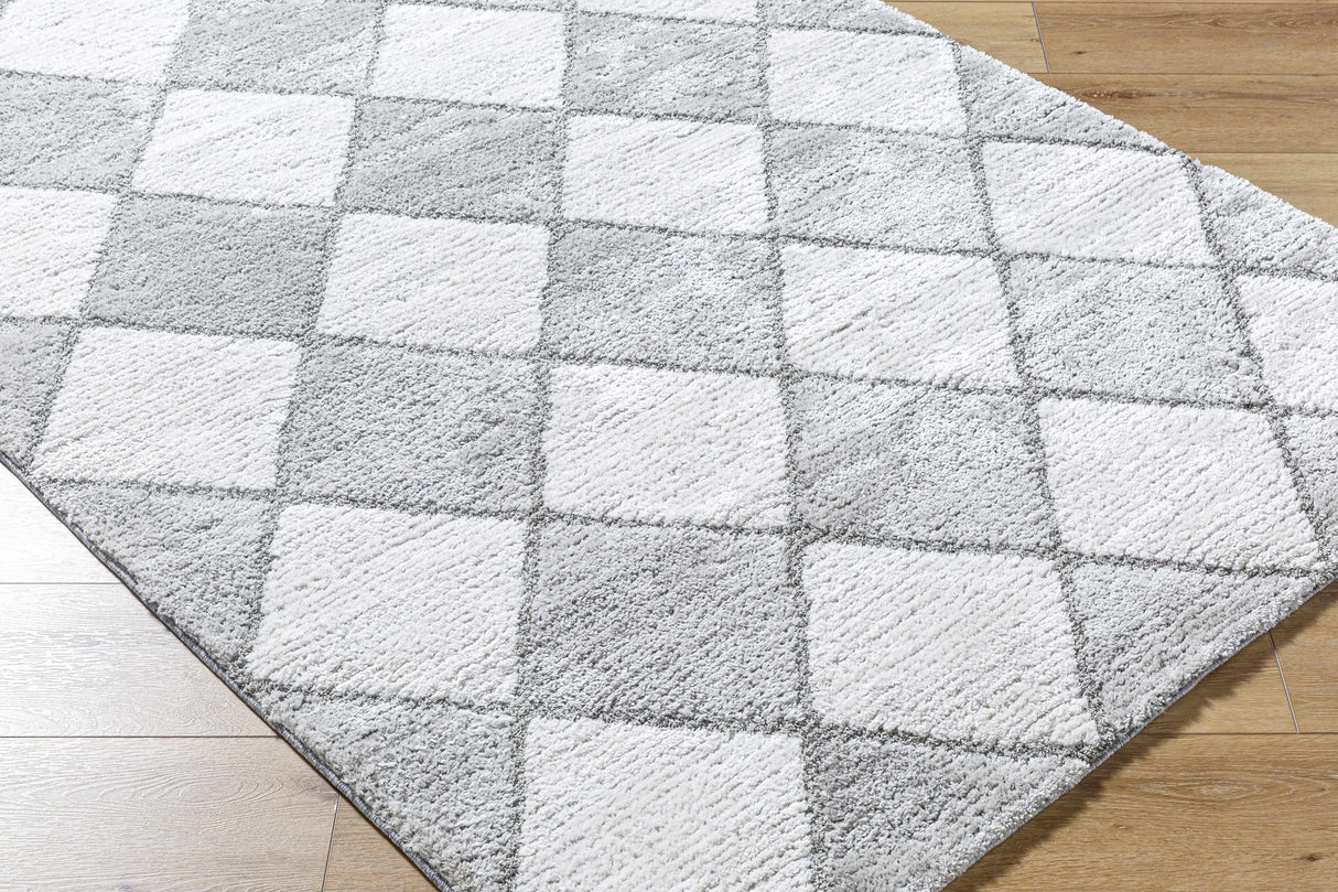 Aideen Gray Shag Area Rug - Clearance