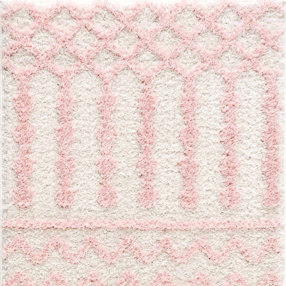 Darva Pink Plush Area Carpet