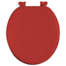 J&V Textiles Soft Round Toilet Seat With Easy Clean & Change Hinge, Padded
