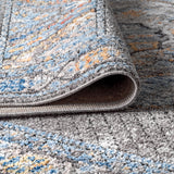 Izmit Geometric Vintage Medallion Runner Rug