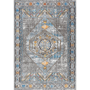 Izmit Geometric Vintage Medallion Area Rug