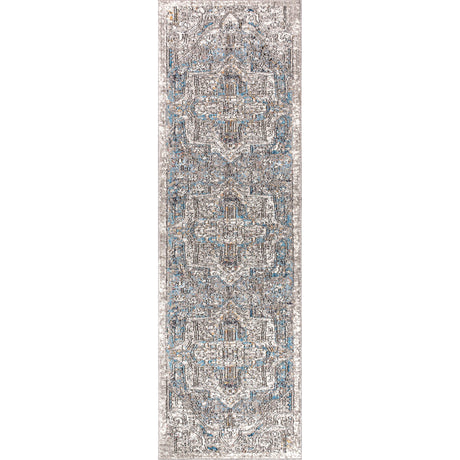 Izmir Vintage Medallion Runner Rug