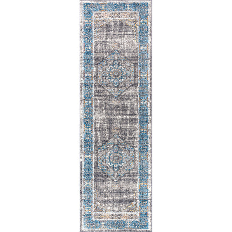 Anatolia Vintage Medallion Peacock Runner Rug