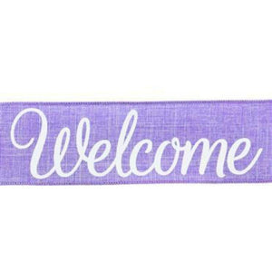 2.5" Welcome Royal Ribbon: Lavender (10 Yards)