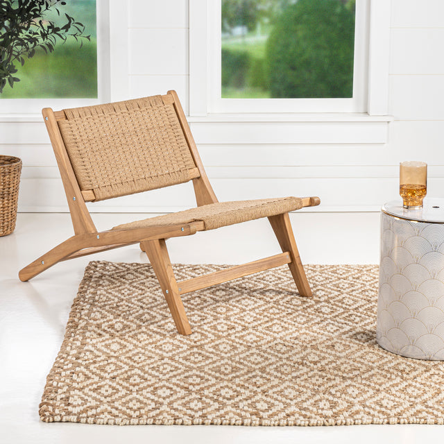 Parker-mid-century-modern-woven-seagrass-wood-armless-lounge-chair-Outdoor-Chairs
