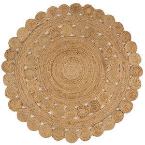 Bodhi Natural Jute hippie Circle Round Area Rug