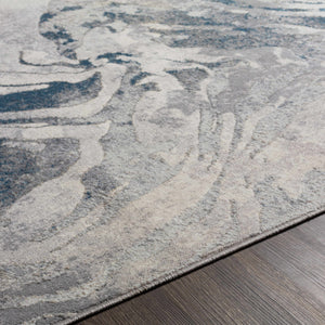 Rosthern Blue Marble Rug - Clearance