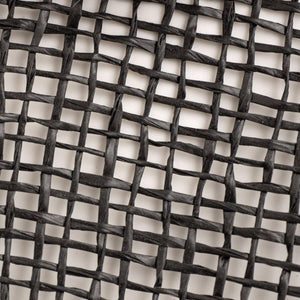 10" Poly Burlap Mesh Ribbon: Black
