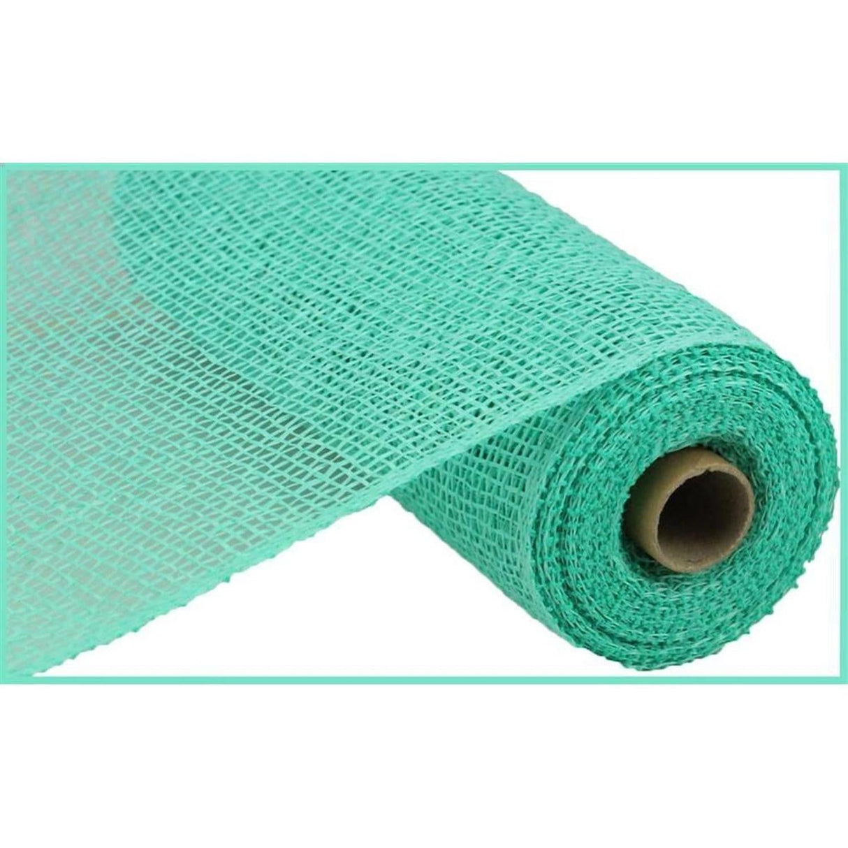 10" Poly Burlap Mesh Ribbon: Mint Green (10 Yards)
