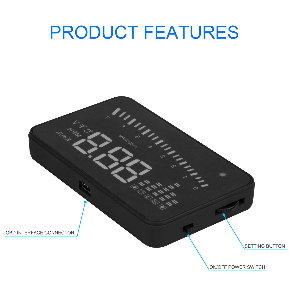 RoadProof Heads Up Display 3.5"