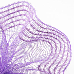 10.5" Drift Wide Border Deco Mesh Ribbon: Lavender (10 Yards)