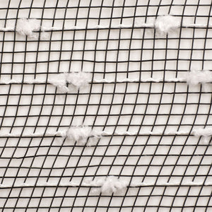 10" Snowball Deco Mesh Ribbon: Black & White (10 Yards)
