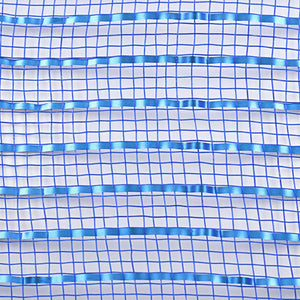 10" Matte Wide Foil Mesh Ribbon: Royal Blue
