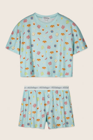 Boyfriend Boxer Sunday Brunch Short PJ Set