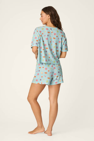 Boyfriend Boxer Sunday Brunch Short PJ Set