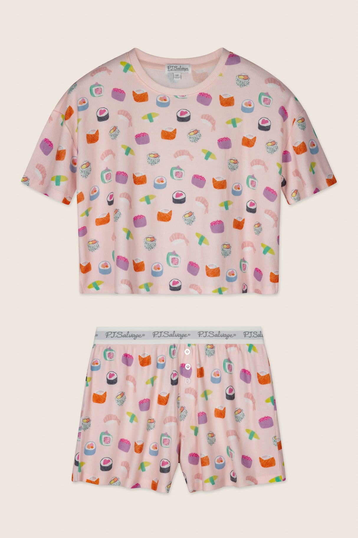 Boyfriend Boxer Sushi Bites Short PJ Set