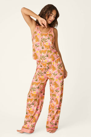 In the Jungle Leopard Safari Open Leg Pants