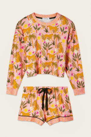 In the Jungle Leopard Safari Short PJ Set